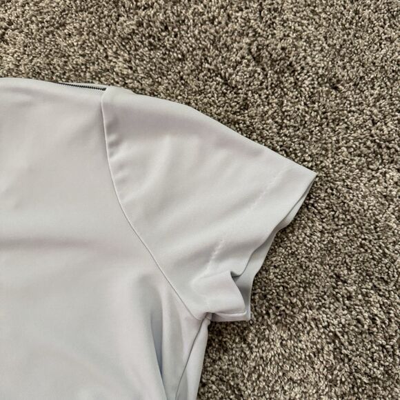 Ann Taylor Light Blue Shoulder Zipper Blouse Top Shirt Size Medium *See Listing* - Picture 10 of 12